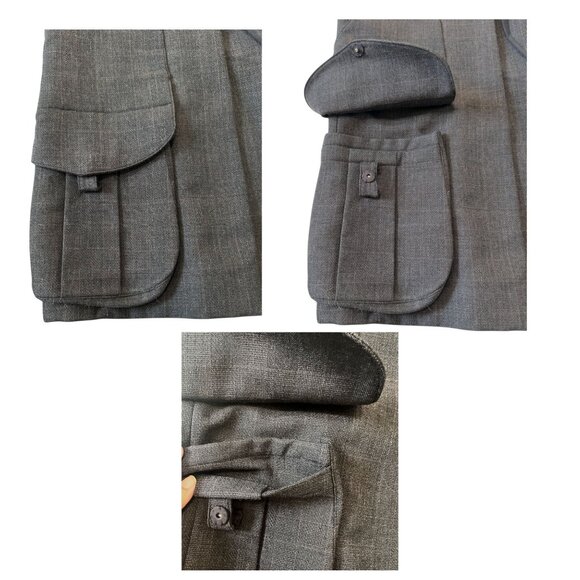 Marni Winter‎ Edition 2010 Gray Wool Pleated Skirt Size 44 Pockets - Picture 10 of 13